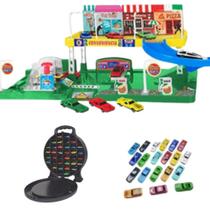 Posto de Gasolina de Brinquedo Splash Center com 20 Carrinhos e Garagem - Lugo Brinquedos