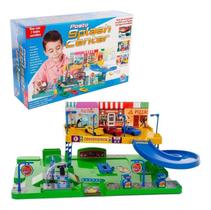 Posto De Gasolina Splash Center Lava Rápido Pista de Carrinho - Lugo Brinquedo Posto De Gasolina Splash Center Lava Rápido Pista de Carrinho - Lugo Brinquedo