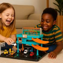 Posto Gasolina Brinquedo Infantil 2 Andares Lava Rápido Carrinho Pista Rampa Oficina 4 Carros Kit Co Posto Gasolina Brinquedo Infantil 2 Andares Lava Rápido Carrinho Pista Rampa Oficina 4 Carros Kit Co