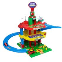 Posto Infantil Pista Lava Rápido Super Parking Map Toys