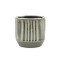 Pot Cheung's 11 x 11 x 8 cm Ruffled Ridge Grey Pot Cheung's 11 x 11 x 8 cm Ruffled Ridge Grey