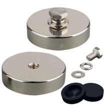 Pot Magnets MUTUACTOR 68 kg, fio de neodímio 1/4-20, 2 peças Pot Magnets MUTUACTOR 68 kg, fio de neodímio 1/4-20, 2 peças