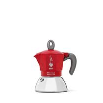 Pot Moka Bialetti Moka Induction 2 xícaras de café expresso vermelho