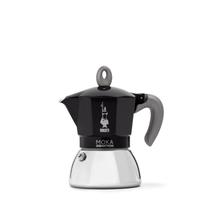 Pot Moka Bialetti Moka Induction 4 xícaras de café expresso preto