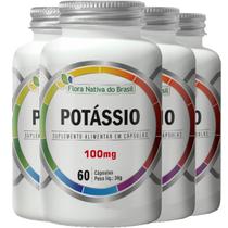 Potássio Multivita 500mg 4 X 60 Cápsulas - Flora Nativa