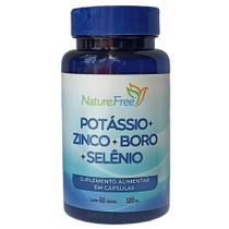 Potássio + Zinco + Boro + Selênio 60 Cápsulas 500mg - NathurePro