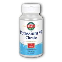 Potassium 99 Citrate 100 Tabs da Kal (pacote com 6)