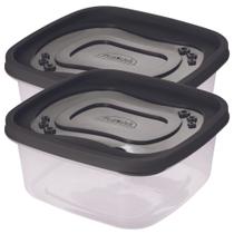 Pote 1,1 Litro Plasútil Cozinha Fitness Freezer Atóxico Alimentos Frutas Plástico Academia Marmita