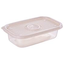 Pote 1,2 Litros Plasútil Cozinha Fitness Micro-ondas Freezer Atóxico Alimentos Plástico Marmita