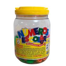 Pote 156 Letras Ou 150 Números, PicaPau, Em Plástico, Educativo Didático Pedagógico Escolar