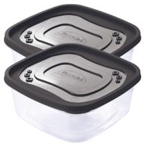 Pote 1,6 Litros Plasútil Cozinha Fitness Freezer Atóxico Alimentos Frutas Plástico Academia Marmita