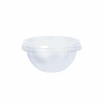 Pote 220ml c/tampa cristal - pp - cx c/12x25