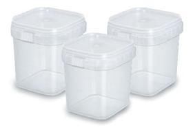 Pote 220ml Quadrado C/ Lacre Combo 50un Bolo/sobremesa