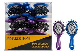 Pote 24 Mini Escovas De Cabelo Redonda De Bolsa Marco Boni Pote 24 Mini Escovas De Cabelo Redonda De Bolsa Marco Boni