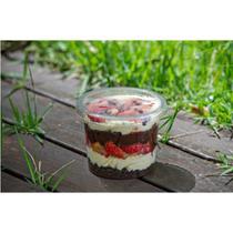 Pote 350ml redondo com tampa cristal pet - g 710