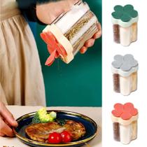 Pote 5 em 1 Porta Tempero Condimentos e Alimentos Acrílico