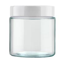 Pote 850ml Recipiente Vidro Redondo Invicta Branco 01 unid