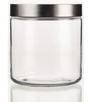 Pote 880ml Com Tampa Em Aço Inox
