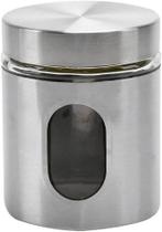 POTE AÇO INOX COM VISOR VIDRO VÍTREO 630ml MIMO STYLE