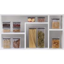 Pote acrilico hermetic 480ml lumini quadrado paramount