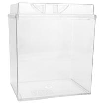 Pote Acrílico Multiuso Retangular com Tampa 1,5 Litro