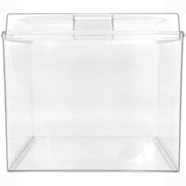 Pote Acrílico para Cereais Quadrado c/ Tampa 3,3 Litros