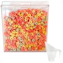 Pote Acrílico Quadrado c/ Tampa 7,4l + Concha 300ml