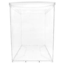 Pote Acrílico Retangular c/ Tampa Basculante 36L Cereais Grãos