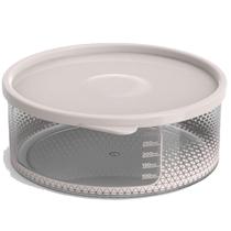 Pote Alimentos Transparente Redondo 370 Ml Tampa Ad0084