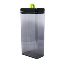 Pote Alto Hermético Fumê Tampa com Vedação Organizador Alimentos Porta Mantimentos Cozinha Recipiente Multiuso 2,9L 31cm