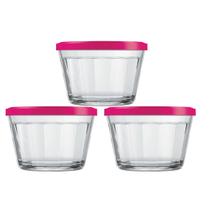 Pote Americano Vidro Clássico Papinha c/ Tampa Sortida 3UNI