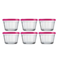 Pote Americano Vidro Clássico Papinha c/ Tampa Sortida 6UNI