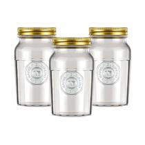 Pote Americano Vintage Retro Tampa Biscoito 1L Nadir -3 Unid