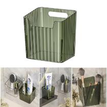 Pote Armazenamento Adesivo Parede Banheiro Escova De Dentes