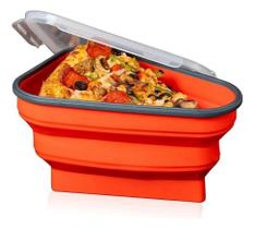 Pote Bacia De Pizza Expansível Silicone Geladeira Separador