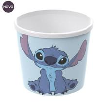 Pote Balde Para Pipoca De Plástico Decorado Stitch 2,1L