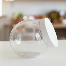 Pote Baleiro Cristal 1,45l Redondo Transparente com Tampa Pote Baleiro Cristal 1,45l Redondo Transparente com Tampa