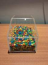 Pote Baleiro de acrilico para loja de açaí e sorveteria