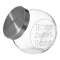 Pote Baleiro de Vidro com Tampa Home Sweet Home 700mL - Casambiente