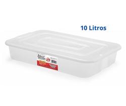 Pote Bandeja Multiuso 10 Litros com Tampa Freezer, Padaria,Churrasco,Salgados Pote Bandeja Multiuso 10 Litros com Tampa Freezer, Padaria,Churrasco,Salgados