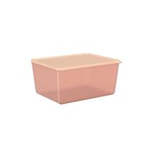 Pote Basic em Plástico Rosa Blush 2,2L 20,3x15,8x9,8cm - Coza