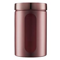 Pote Biscoito Porta Mantimentos com Visor Lateral 1,5lt Rose Gold Pote Biscoito Porta Mantimentos com Visor Lateral 1,5lt Rose Gold