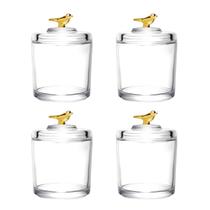 Pote Bomboniere Porta Doce Bombom Bala Decoração 4 Unidades Pote Bomboniere Porta Doce Bombom Bala Decoração 4 Unidades