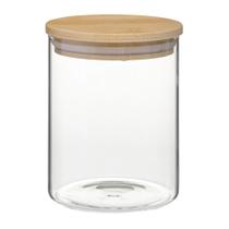 Pote Borossilicato Hermético Tampa Bambu 600ml Class Home Pote Borossilicato Hermético Tampa Bambu 600ml Class Home