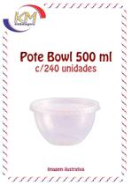 Pote Bowl 500ml c/240 unidades - tigela, sobremesa, doces, delivery (15833) Pote Bowl 500ml c/240 unidades - tigela, sobremesa, doces, delivery (15833)