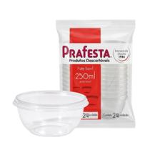 Pote Bowl C/tampa 250ml Com 20 Unidades Prafesta Pote Bowl C/tampa 250ml Com 20 Unidades Prafesta