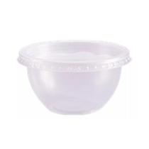 Pote Bowl Com Sobretampa (Cor: Transparente - Capacidade: 250 ml) - Contém 20 Unidades