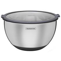 Pote Bowl Hermético Aço Inox Cucina 3L Tramontina Tampa Vedação Reservatório