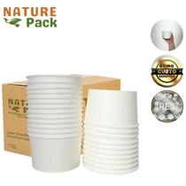 Pote Bowl Papel Branco Biodegradável Descartável 550ml Massas Salada Cx 225 Unidades Pote Bowl Papel Branco Biodegradável Descartável 550ml Massas Salada Cx 225 Unidades