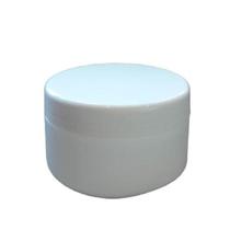 Pote Branco De Plástico Com Tampa 250 G- 25 Unidades